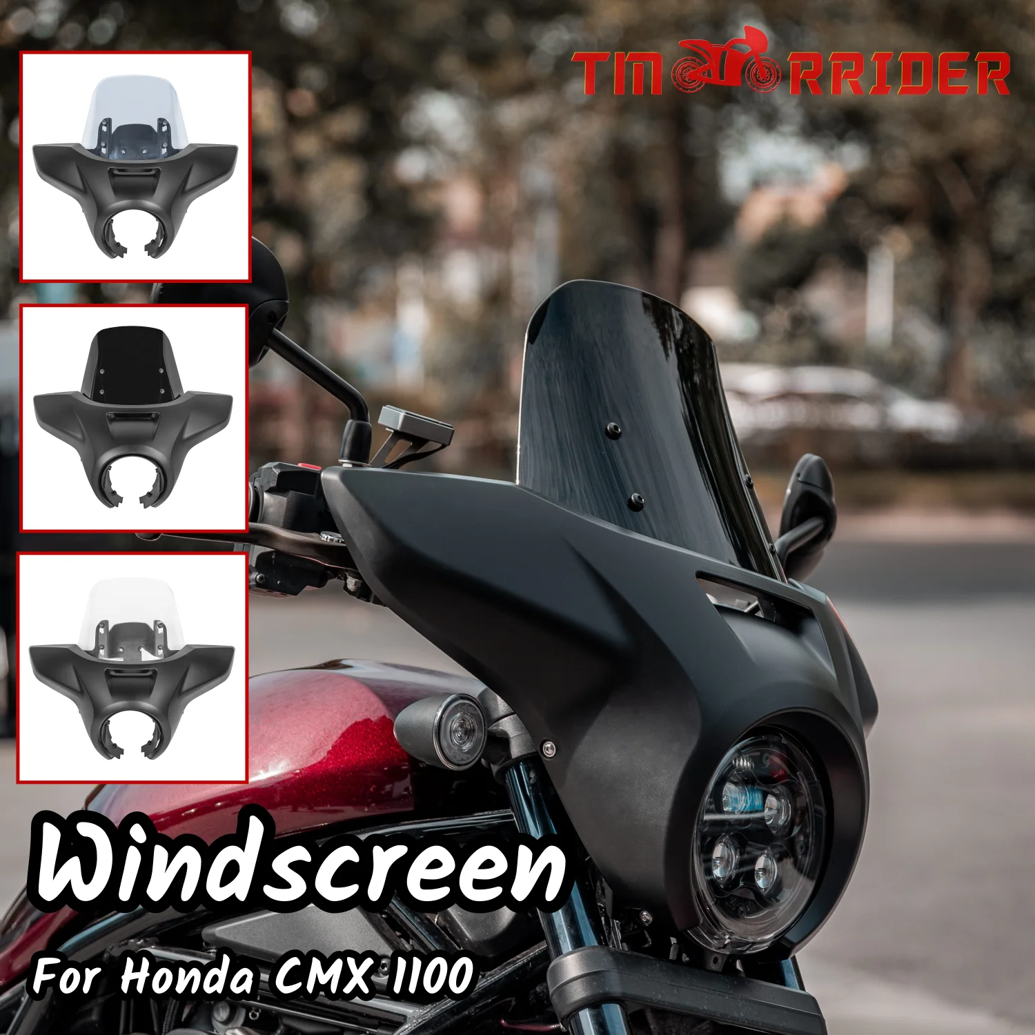 

CMX1100 Motorcycle Headlight Cover Windscreen For Honda CMX CM 1100 Rebel 2021 2022 2023 Headlamp Front Cowl Fairing Windshield