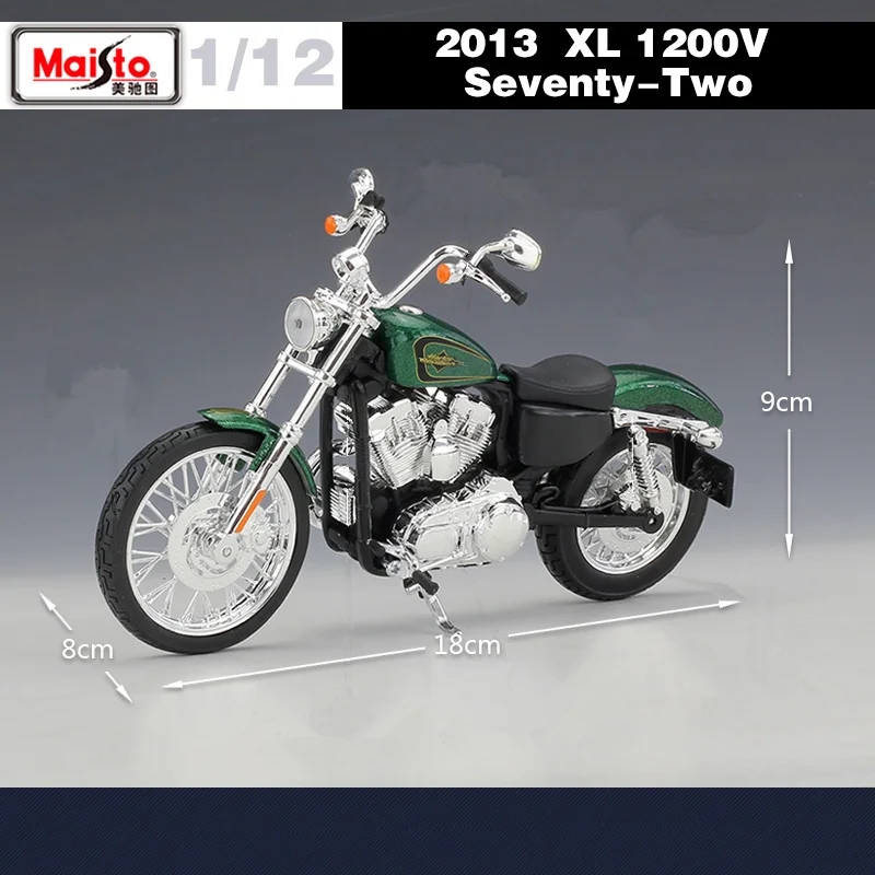 Maisto 1:12 2013 Harley XL 1200V SEVENTY-TWO Alloy Sports Motorcycle Model Metal Street Racing Motorcycles Model Childrens Gifts