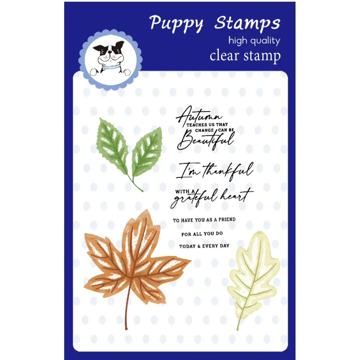 

PUPPY STAMPS Autumn Leaf 2023 New Clear Stamps Metal Cutting Dies for Making Card Scrapbook Embossed Paper Album Diy Craft Knife