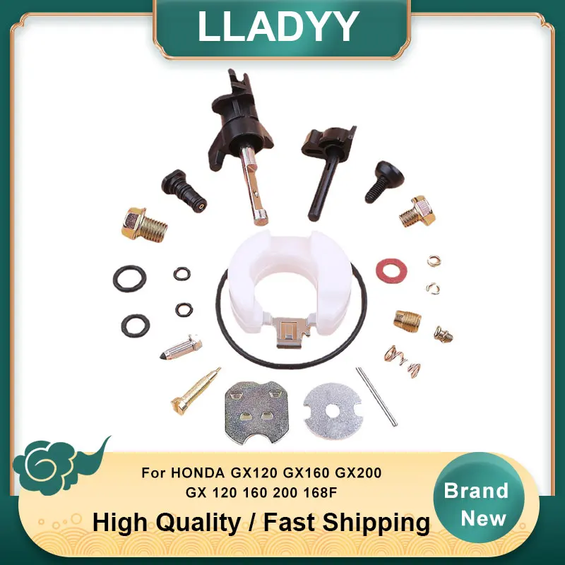 

Carburetor Rebuild Repair Kit For HONDA GX120 GX160 GX200 GX 120 160 200 168F 5.5HP 6.5HP Strimmer Generator Mower Engine Motor