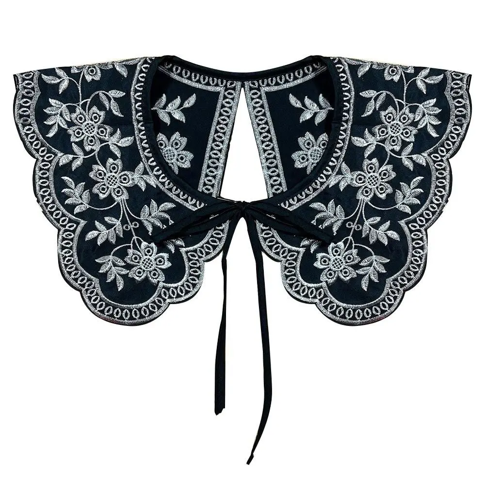 

Галстуки, классический искусственный воротник, вышитая блузка с накладным воротником, съемный воротник, женская блузка