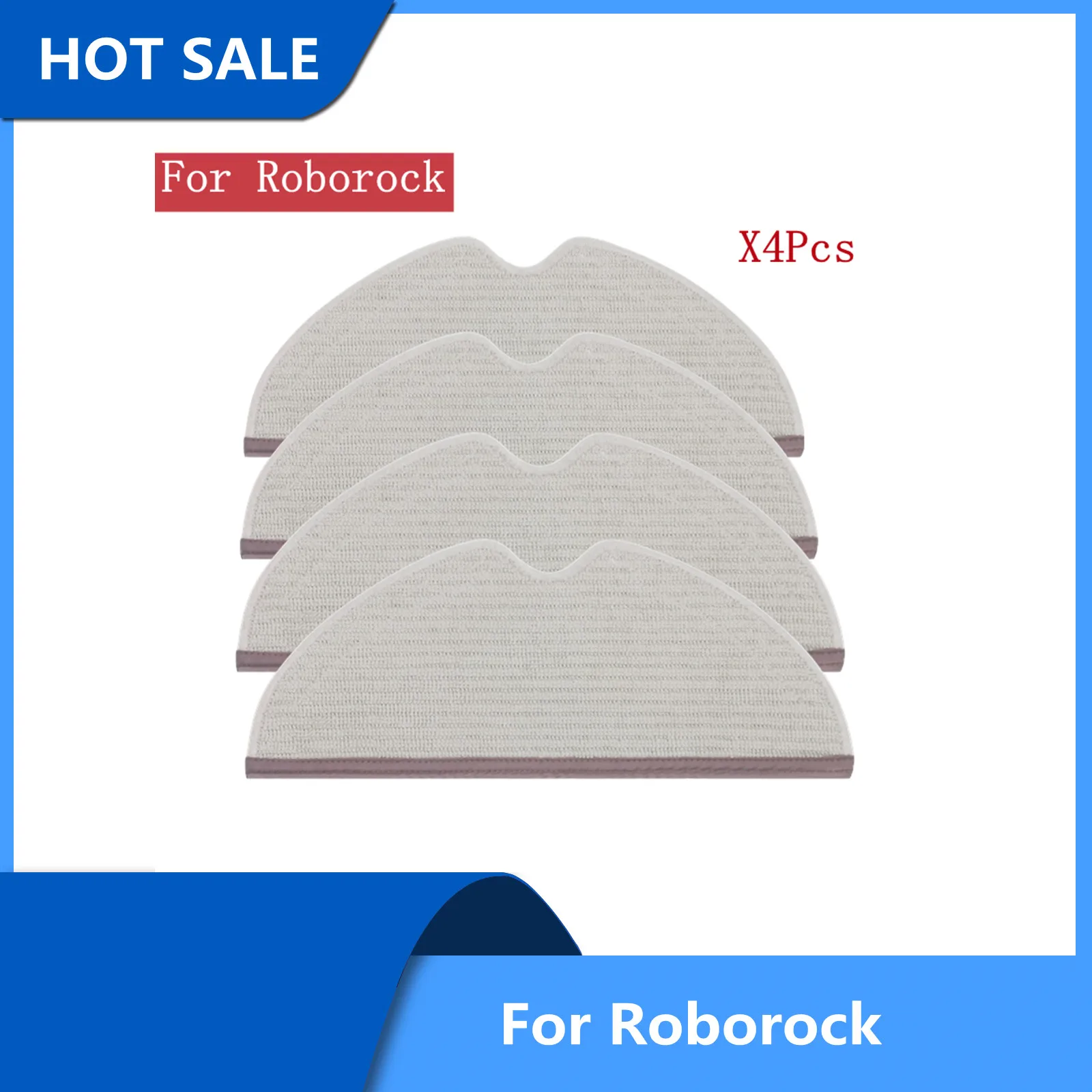 Vácuo Mop Rags para Xiaomi Roborock, Peças de reposição, Mop Panos Acessórios, S5 Max, S6 MaxV, Pure S50, S51, S55, S6, S60, Xiaowa E25, E35