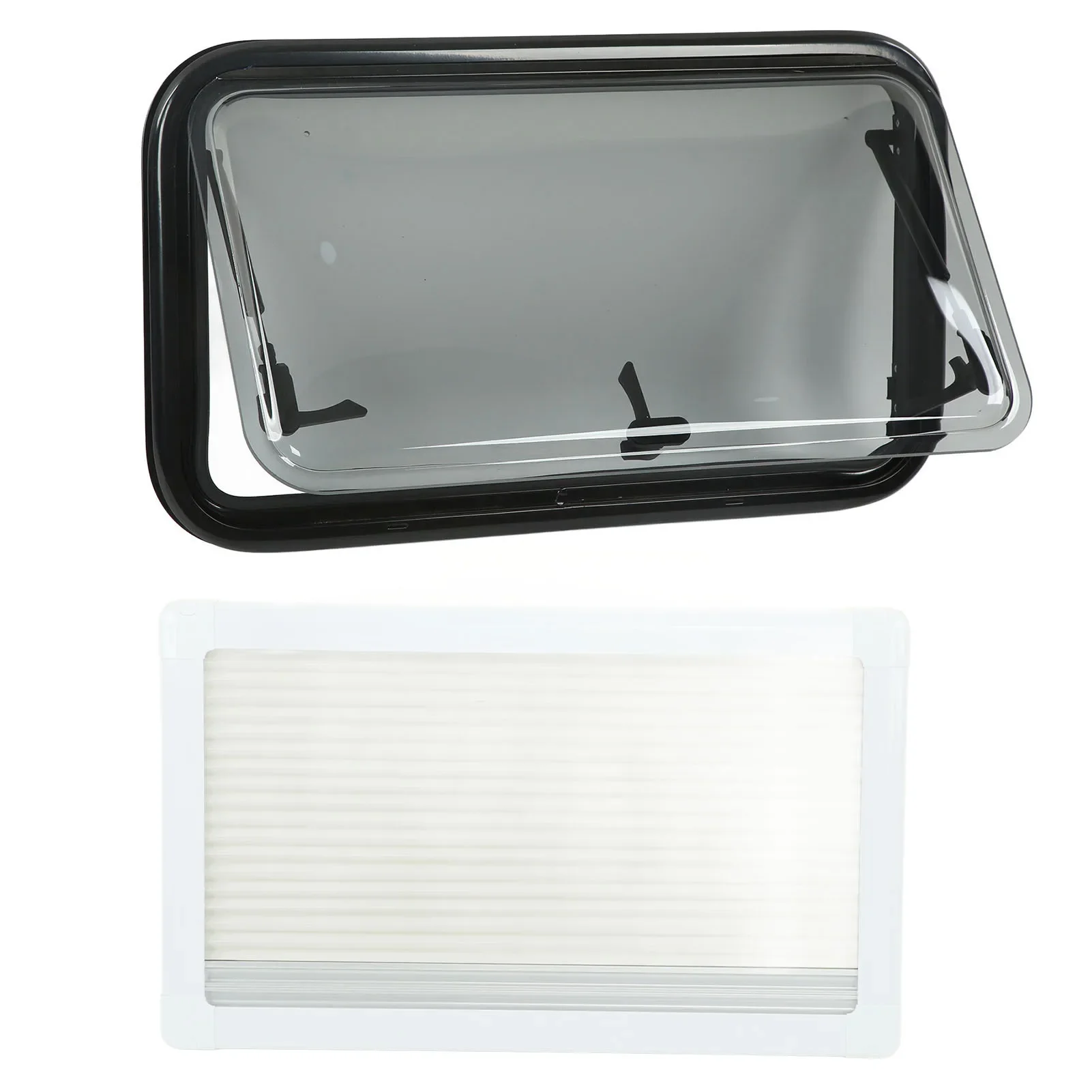 for730x430mm RV Push Out Window Keep Insects Out  Window Acrylic Glass 70 Degrees Opening UV Proof for Trailers Motorhomes