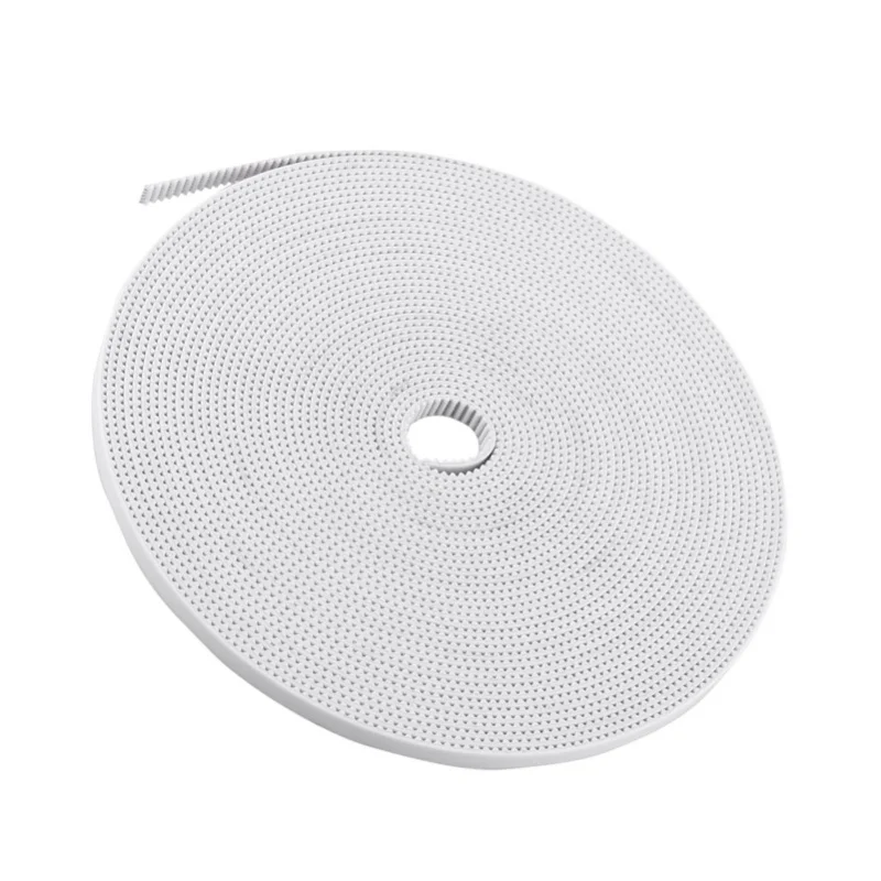 10M White Open Timing Belt Width 6mm PU With Steel Core 3D Printer Accessory