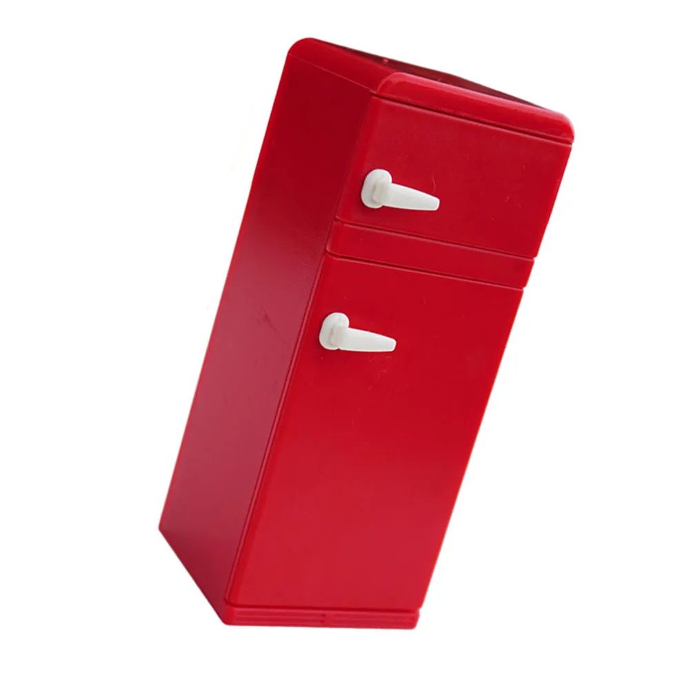 Simulation Mini-Kühlschrank, Spielzeug, Miniatur-Sachen für Kinder, langlebig, exquisites Design, interaktives Lernwerkzeug