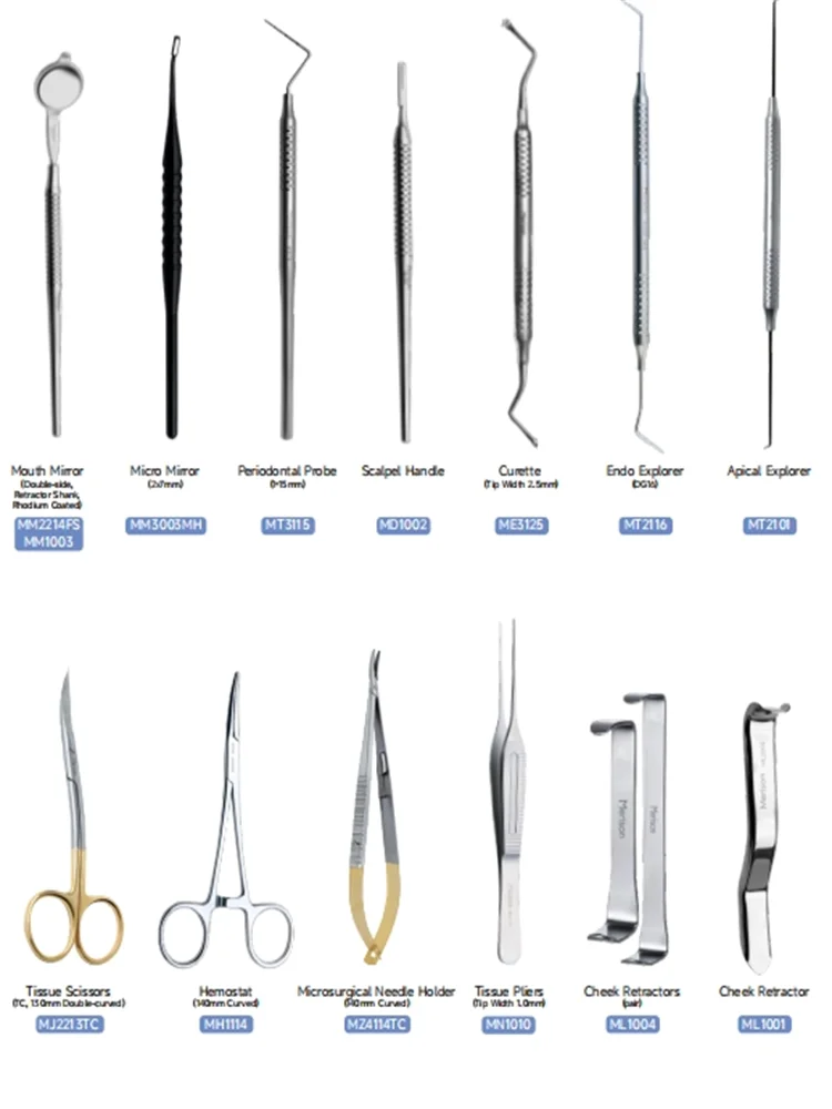 Dental Merison Endodantic Surgery Kit 18 Instruments/Set & Single Dental Endodantic Surgical Instrument For Your Selection