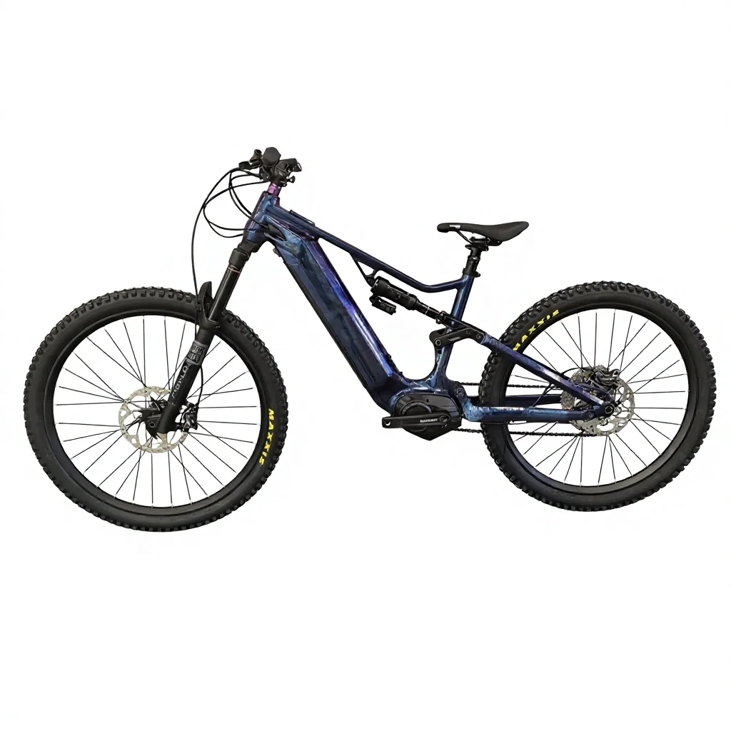 2026 Markhor Rocket EMTB Frame Kit Bafang M510 M560 Motor 48V 17.5AH 840WH Battery DPC030 Aluminium Alloy Full Suspension Frame view 6