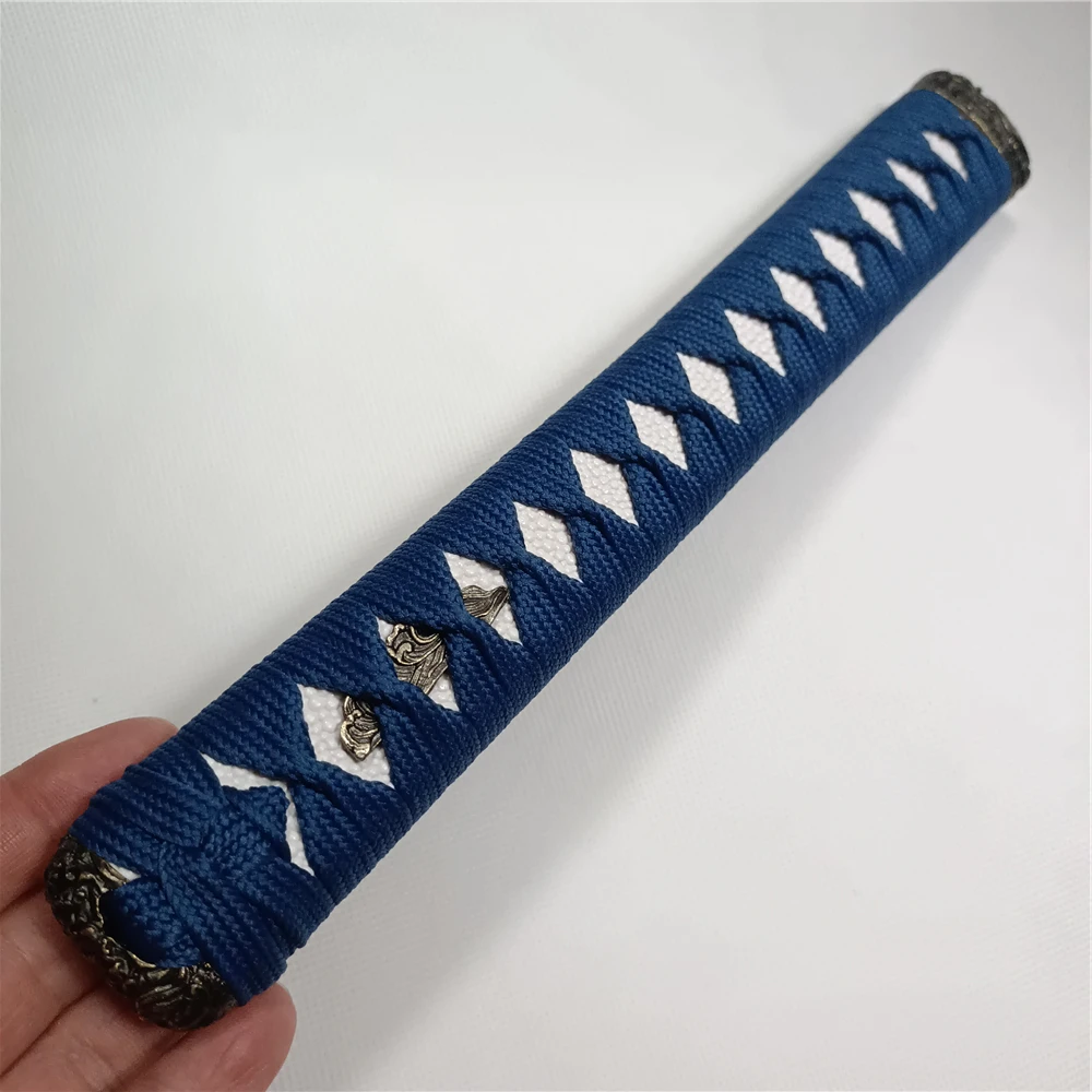 Imagem -06 - Punho de Espada para Samurai Japonês Katana Guarda Liga Ondas Tsuba Menuki Fuchi Kashira Wakizashi Tanto 26cm