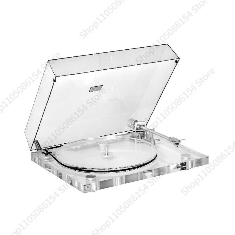 Transparent high-value vinyl record player MM dynamic magnetic head HIFI professional fever record player