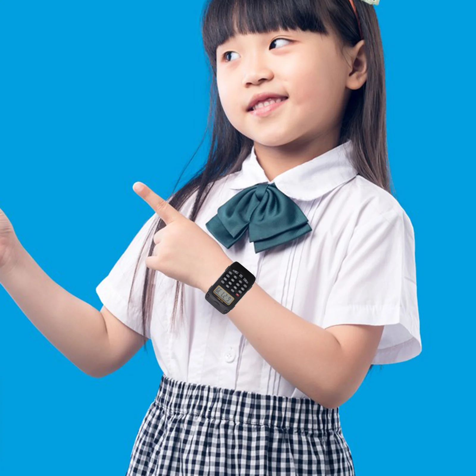 2 stuks kindercalculator digitaal horloge multifunctioneel educatief wiskundehorloge draagbaar schooluurwerk duidelijk display