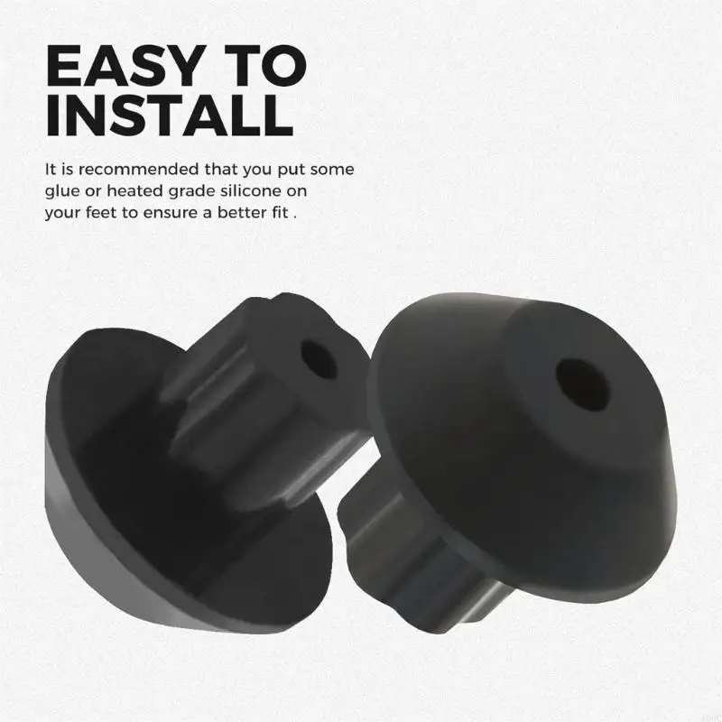 A0NC 48 PCS แผ่นกันลื่นติดตั้งง่ายยางฟุตเตาช่วงยางฟุต