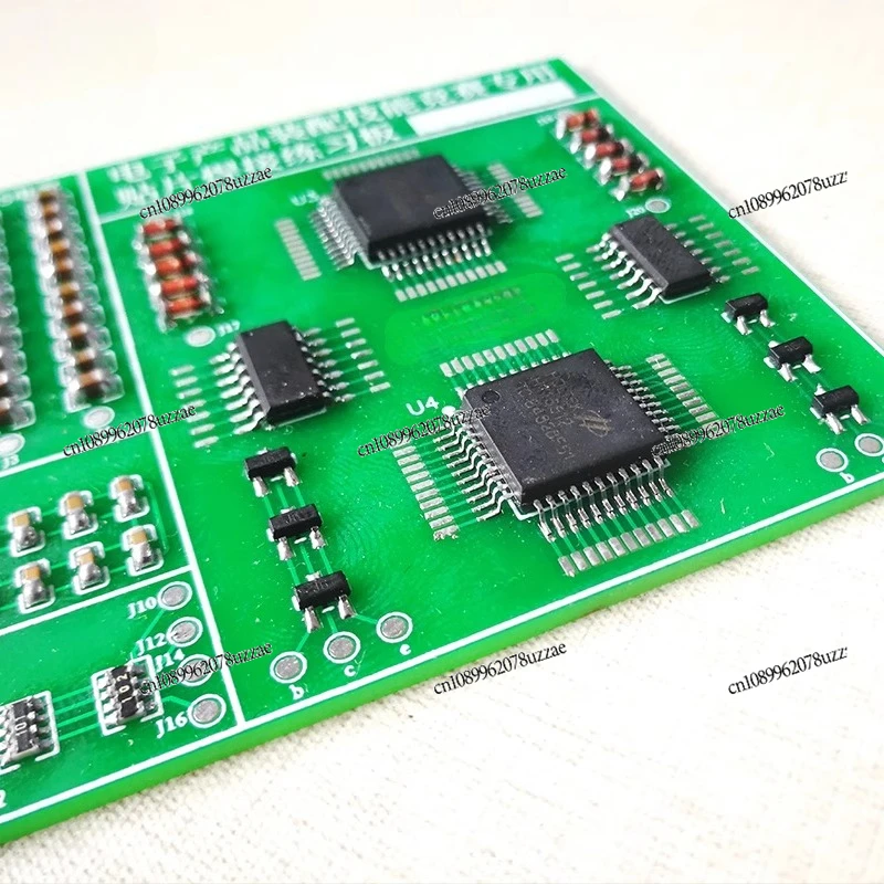 Fully SMD Welding Exercise Board 106 SMD Components Exercise Board Kit LQFP SMD Chip Welding Board