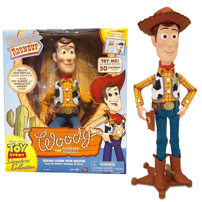 

Disney High-Quality Pixar Toy Story 3 Woody Action Figures Toys Anime Collector'S Edition Moving Statues Model Doll Child Gifts