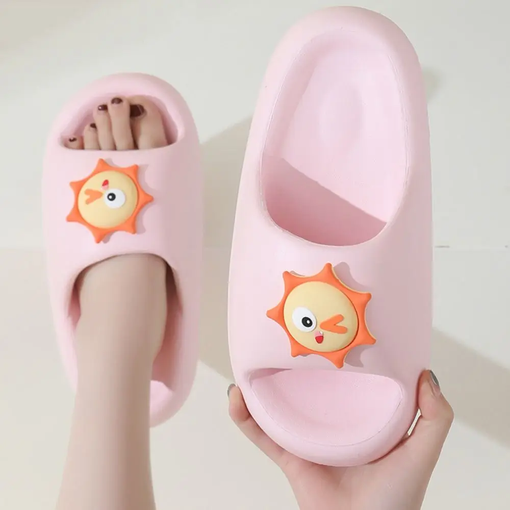 مضحك لينة سوليد منصة النعال المضادة للانزلاق الكرتون الشمس النعال النساء أحذية إيفا عادية الشرائح الصنادل الحمام