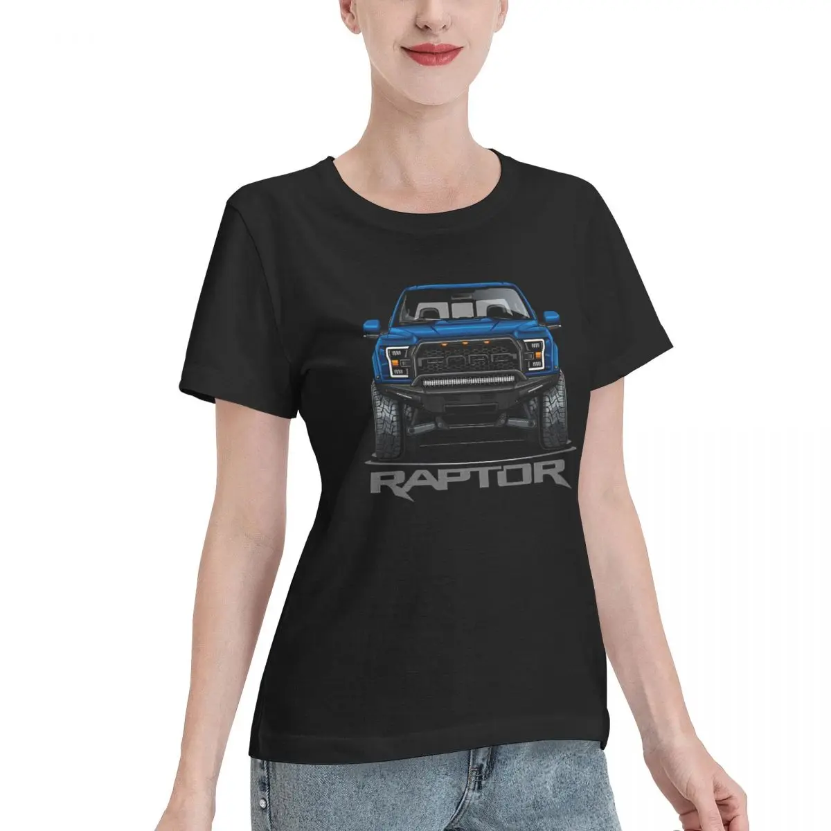 Fast Shipping F-150 SVT Raptor (Atlas Blue Metallic) Women's T-shirt Pastel Loungewear Top