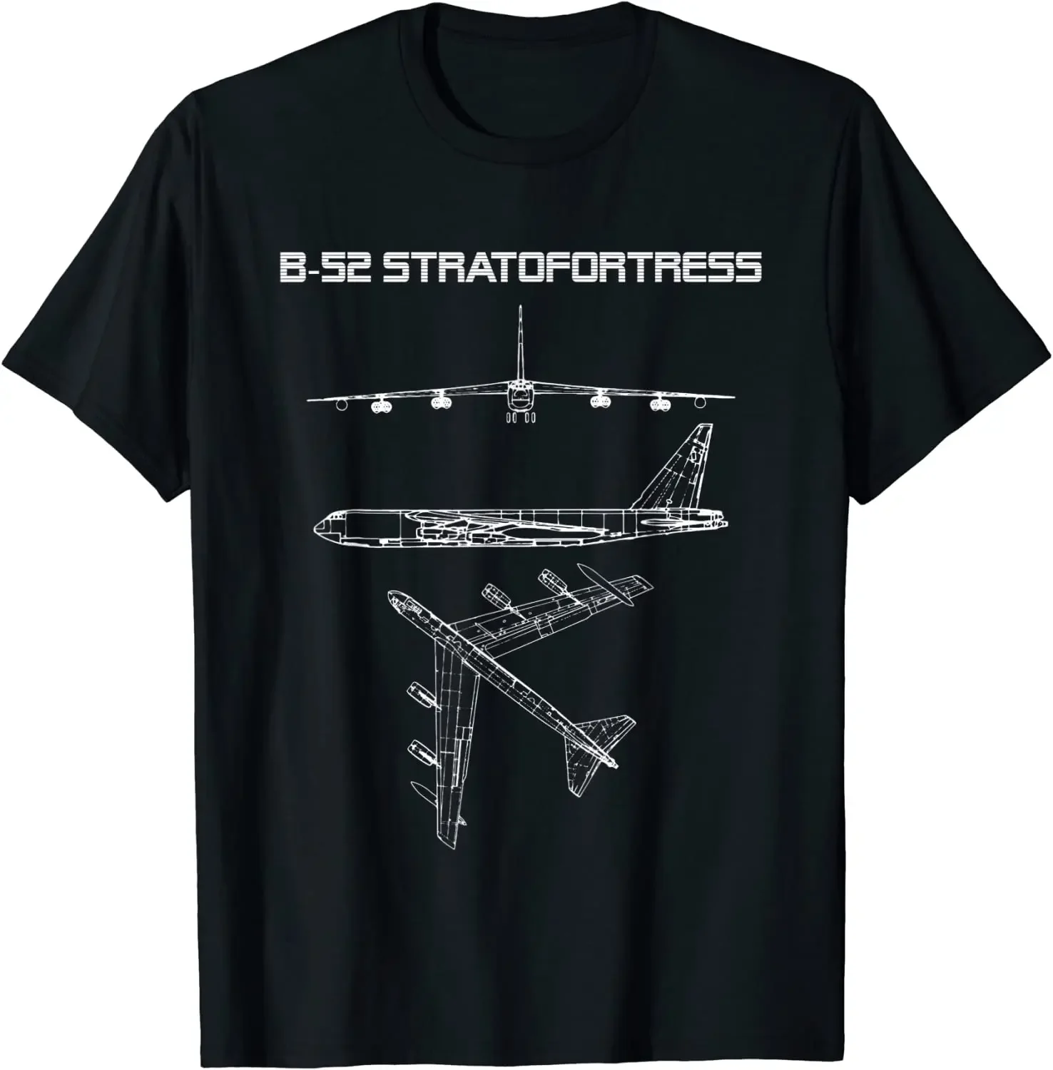 

B-52 Stratofortress Strategic Plane Men T-Shirt Short Sleeve Casual Summer Boys T-Shirts