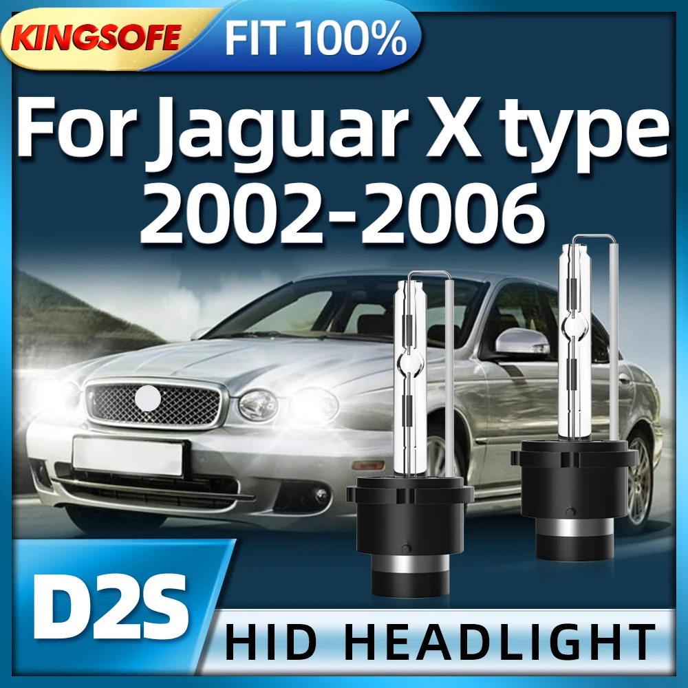 

KINGSOFE 12V 35W D2S HID Xenon Lamp Car Headlight 6000K Single Beam Auto Light For Jaguar X type 2002 2003 2004 2005 2006