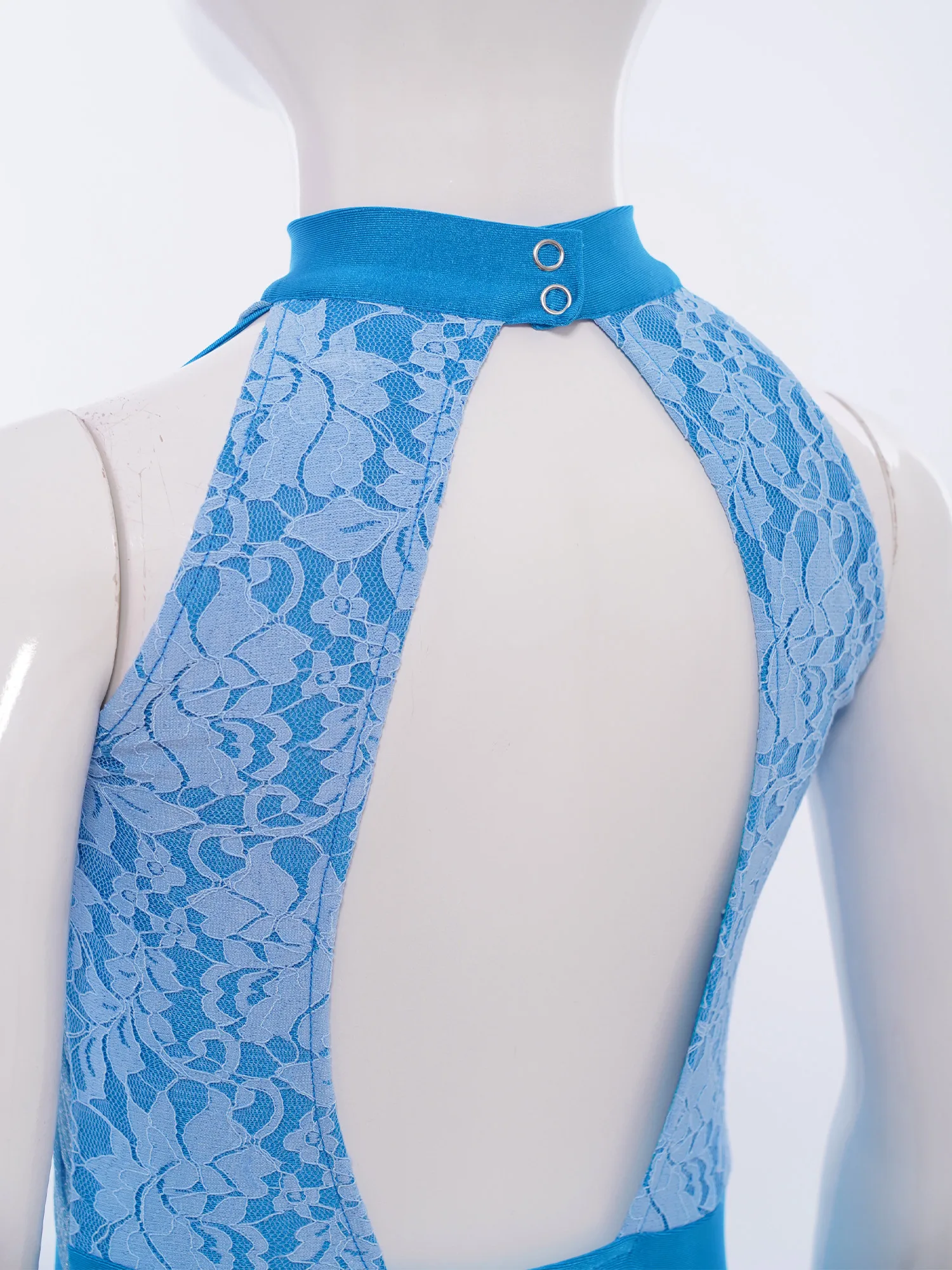 أطفال بنات ملابس رقص الجمباز الإيقاعي الجمباز الفني جيرسي أكمام الدانتيل المرقعة الصليب Ruched شبكة تراكب ارتداءها الباليه