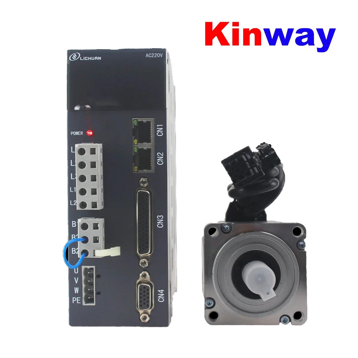 Kinway servo motor 400W 60ST-M01330 17 bit incremental 5 pairs of poles and servo driver kit AC220V 1.27Nm 3000rpm