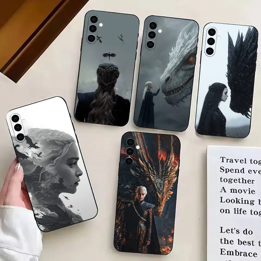 

TV drama-D-Dragon Queen Phone Case For Samsung Galaxy A20,A21s,A22,A31,A32,A52,A53,A72,73,A80 Soft Black Cover
