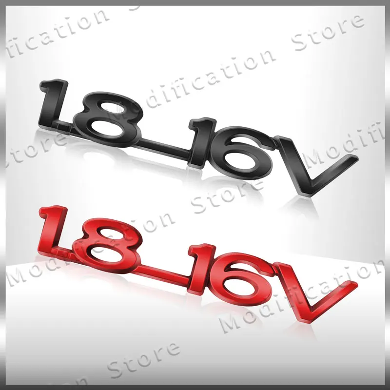 3D Chrome Metal 1.8-16V Emblem Rear Trunk Tailgate Badge Sticker Decor For Opel ZAFIRA ASTRA-1.6 Optima Corsa Vectra Insignia