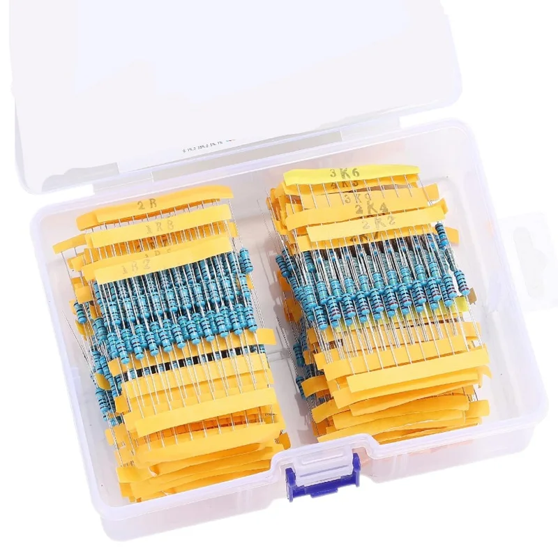 Imagem -02 - Assorted Pack de Metal Filme Resistores Resistor Fixo 130 Valores 4w 025 w Sortimento Kits 2600 Pcs por Conjunto Lote