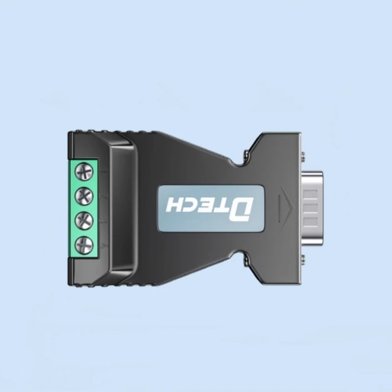3PCS DTECH Plug And Play DB9 Male RS232 Serial To RS485 Converter DT-9001B