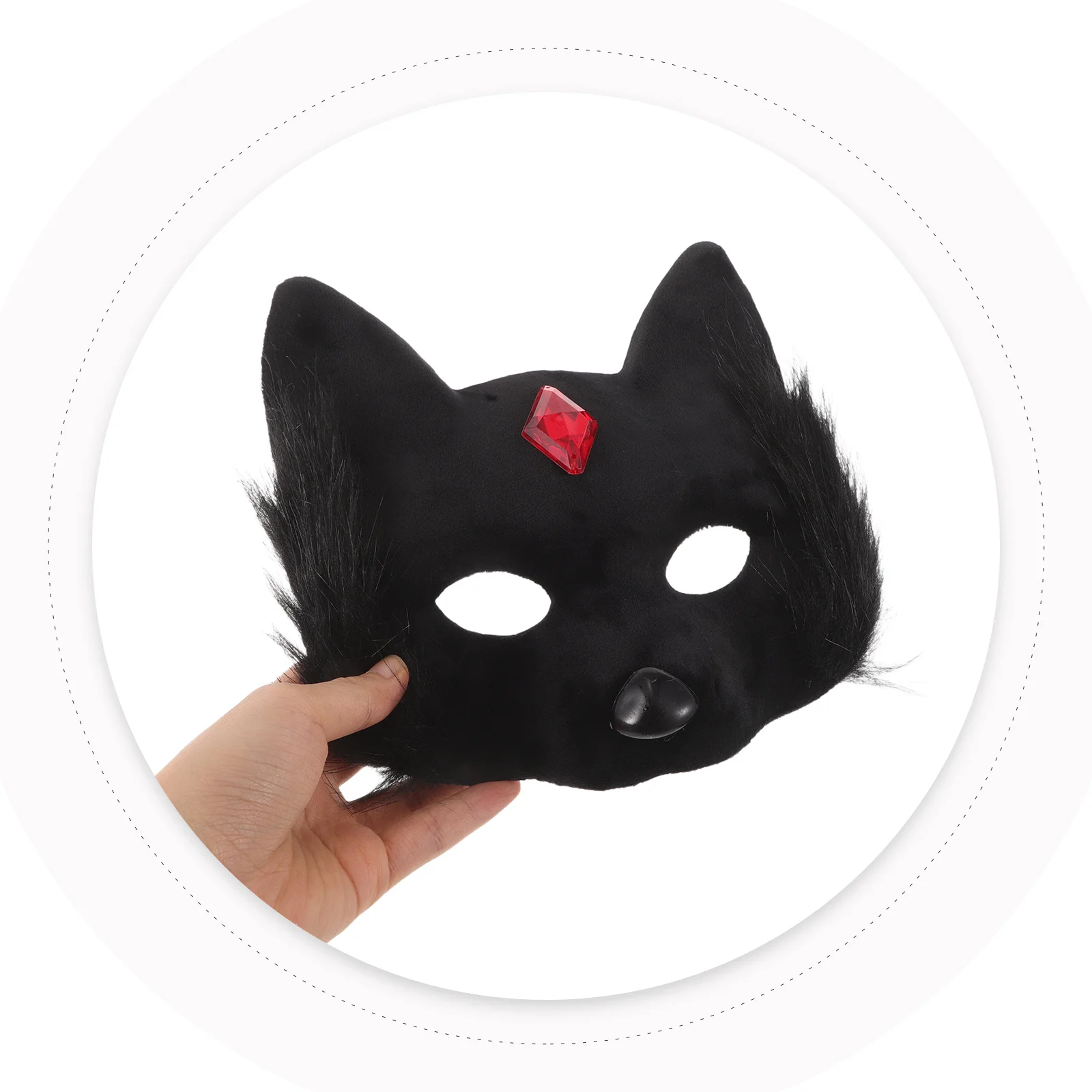 

Cat Mask: Lightweight Half Face Halloween Costume For Adults Kids Reusable Animal Cosplay Accessory Party Wear Cute Cat Eye