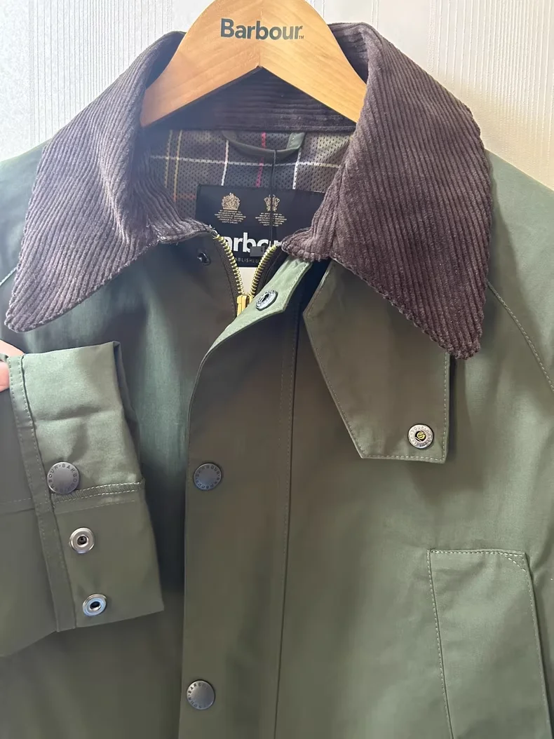 سترة B@r OS Bedale الخالية من الشمع باللون الأخضر