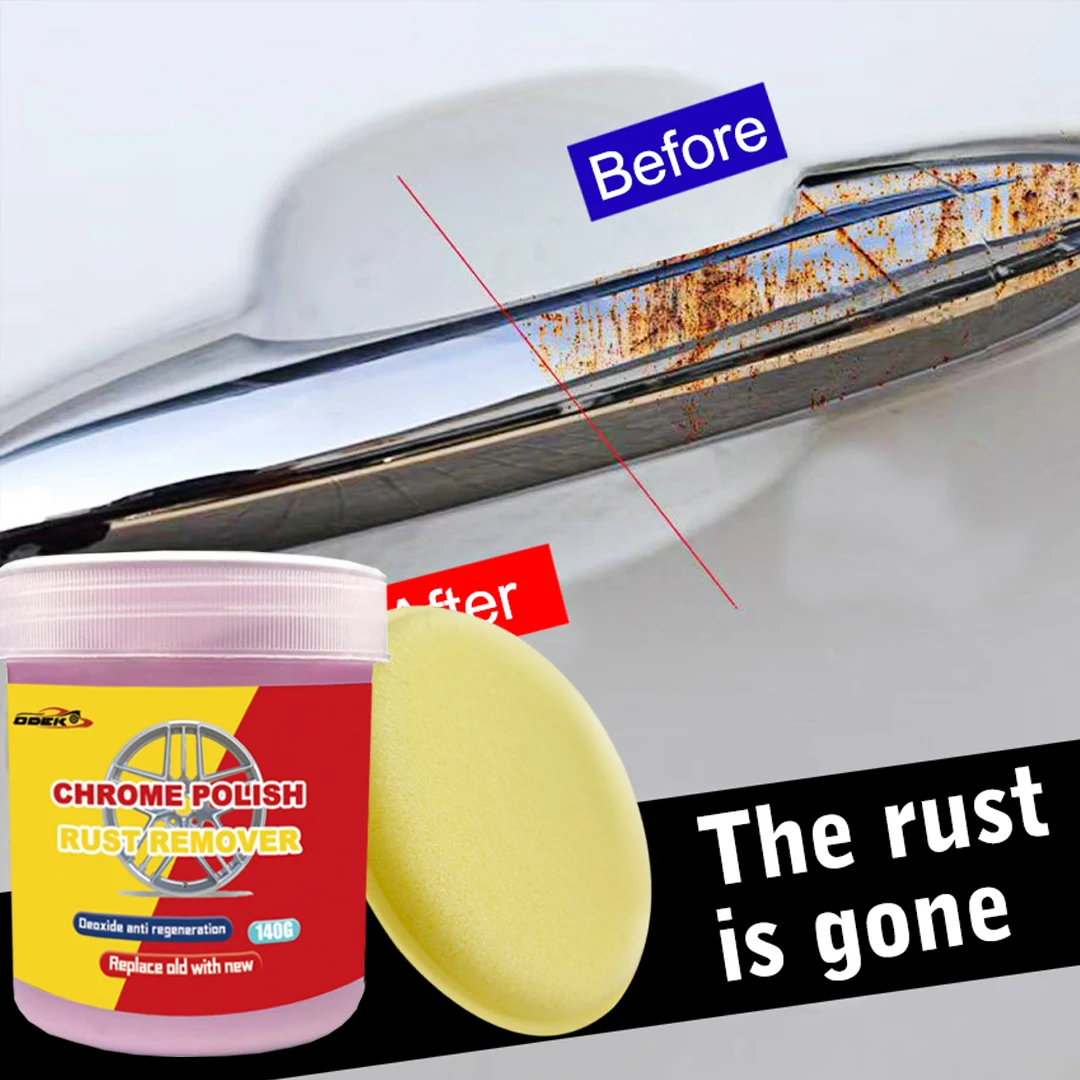 140g Car Chrome-Plated Repair Paste - Metal Polishing and Rust Removal for Windows, Doors and Signs