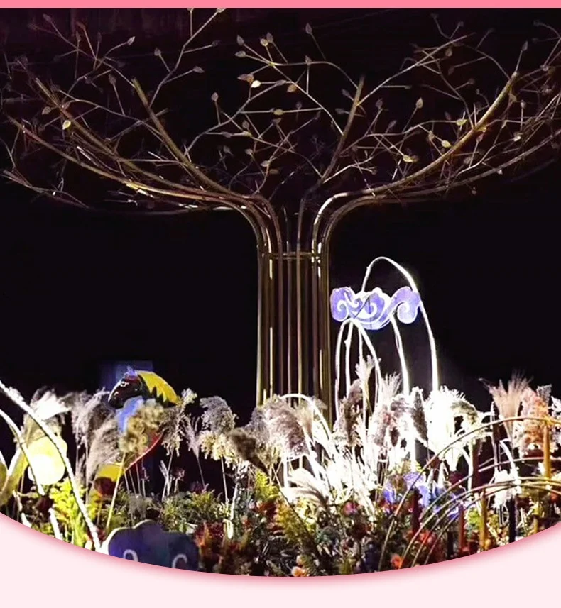 &c New Iron Wedding Blossom Tree for Wedding Shopping Mall Decoration  Welcome District Creative Props