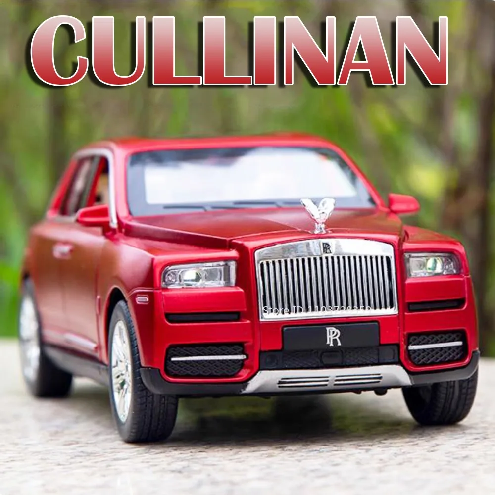 1:24 Auto Model Rolls-royce Cullinan Mansory Speelgoed Legering Diecast SUV Modellen Geluid Licht Deuren Geopend Pull Back voor kinderen Geschenken
