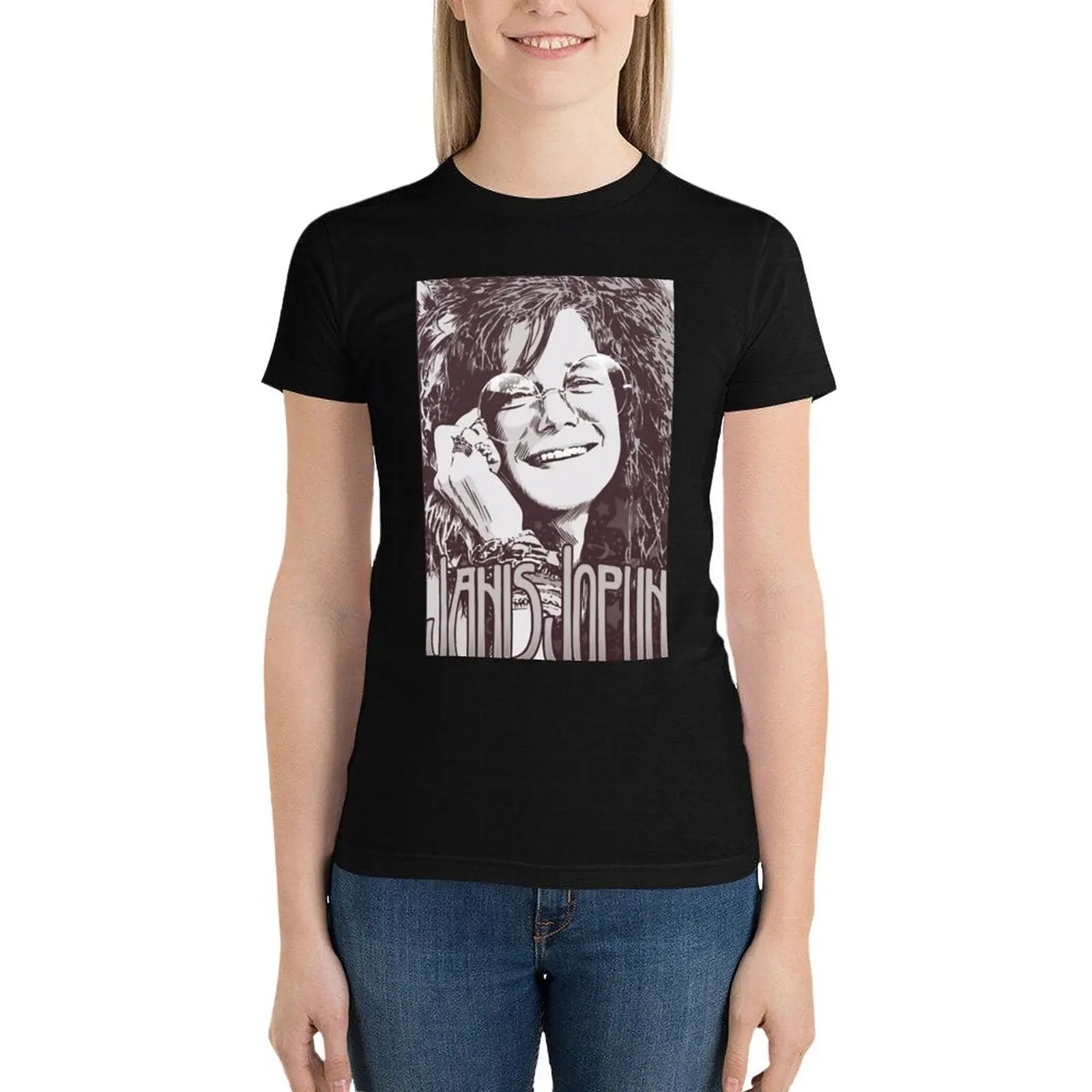 Janis Joplin T-Shirt oversized aesthetic clothes Aesthetic clothing cute clothes t-shirt dress for Women graphic