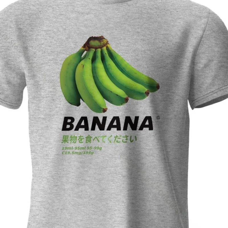 Camiseta divertida con estampado de plátano: Top de verano peculiar y juguetón para hombres y mujeres, camiseta de alg