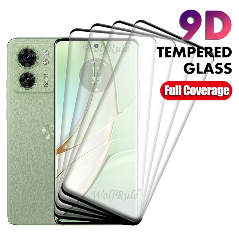 1/2/3/4 STUKS Voor Moto Edge 40 Glas Motorola Edge 40 Gehard Glas Beschermende 9H Volledige Cover Gebogen Screen Protector Moto Edge 40