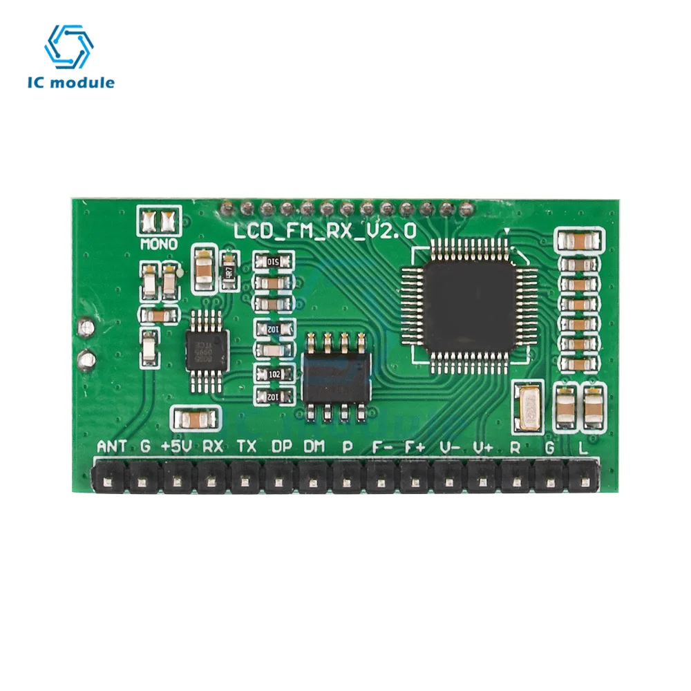 Kit electrónico de Radio FM, módulo receptor de 76-108MHz, modificación de frecuencia, LCDDisplay, práctica de soldadura