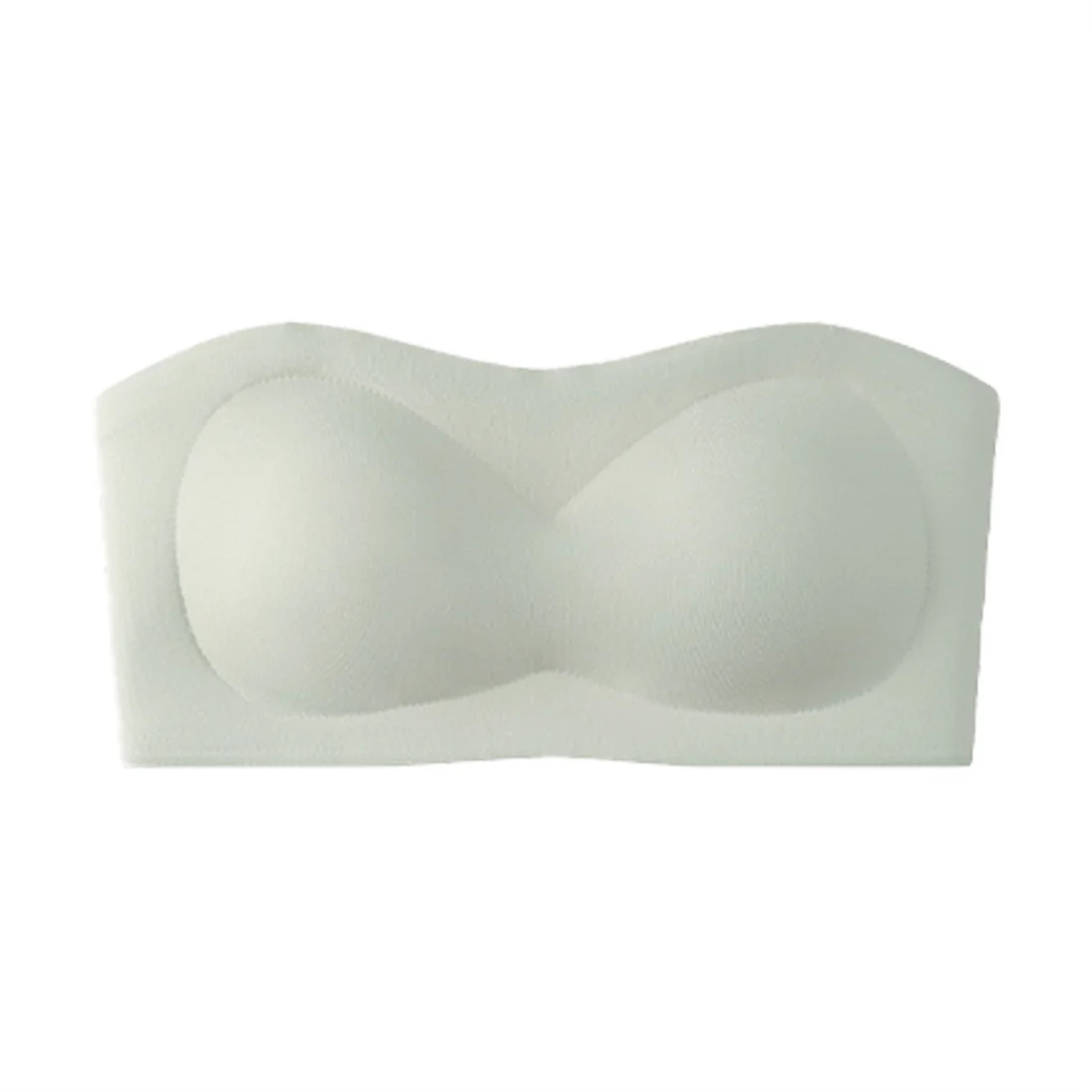 KUCLUT  Strapless Bra Women's Thin Anti-Slip Seamless Wrap Chest Tube Top Prevent Exposure Small Chest Gathered Bra Summer