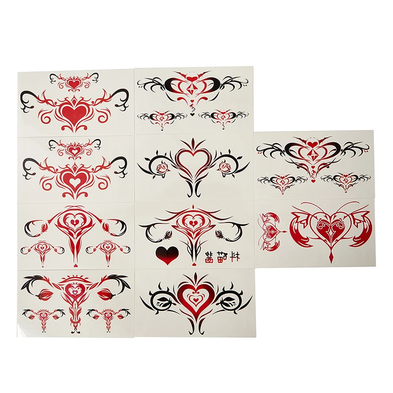 10pcs Waterproof Temporary tattoos stickers tattoo girl 3d fake Sex womb tattoo stickers Fake Tattoos for Women