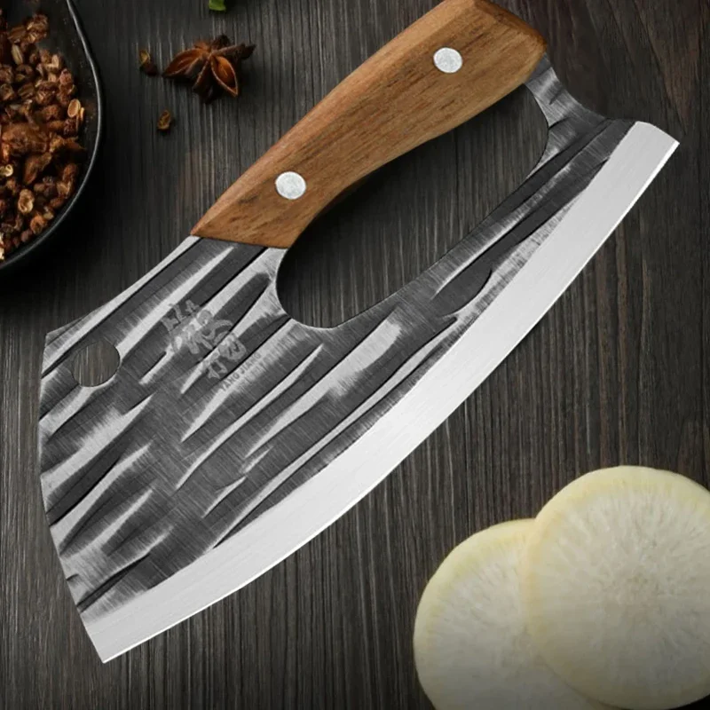 New Effort Saving Kitchen Chef Knife Boning Knife Stainless Steel Handmade Forged Knife Household Vegetable Knife Chopper Knife