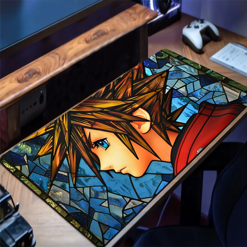 

Mousepad K-kingdom Hearts Office Computer Desk Mat Keyboard Mouse Pad Laptop Cushion Large Non-slip Deskpad PC carpet Mousepad