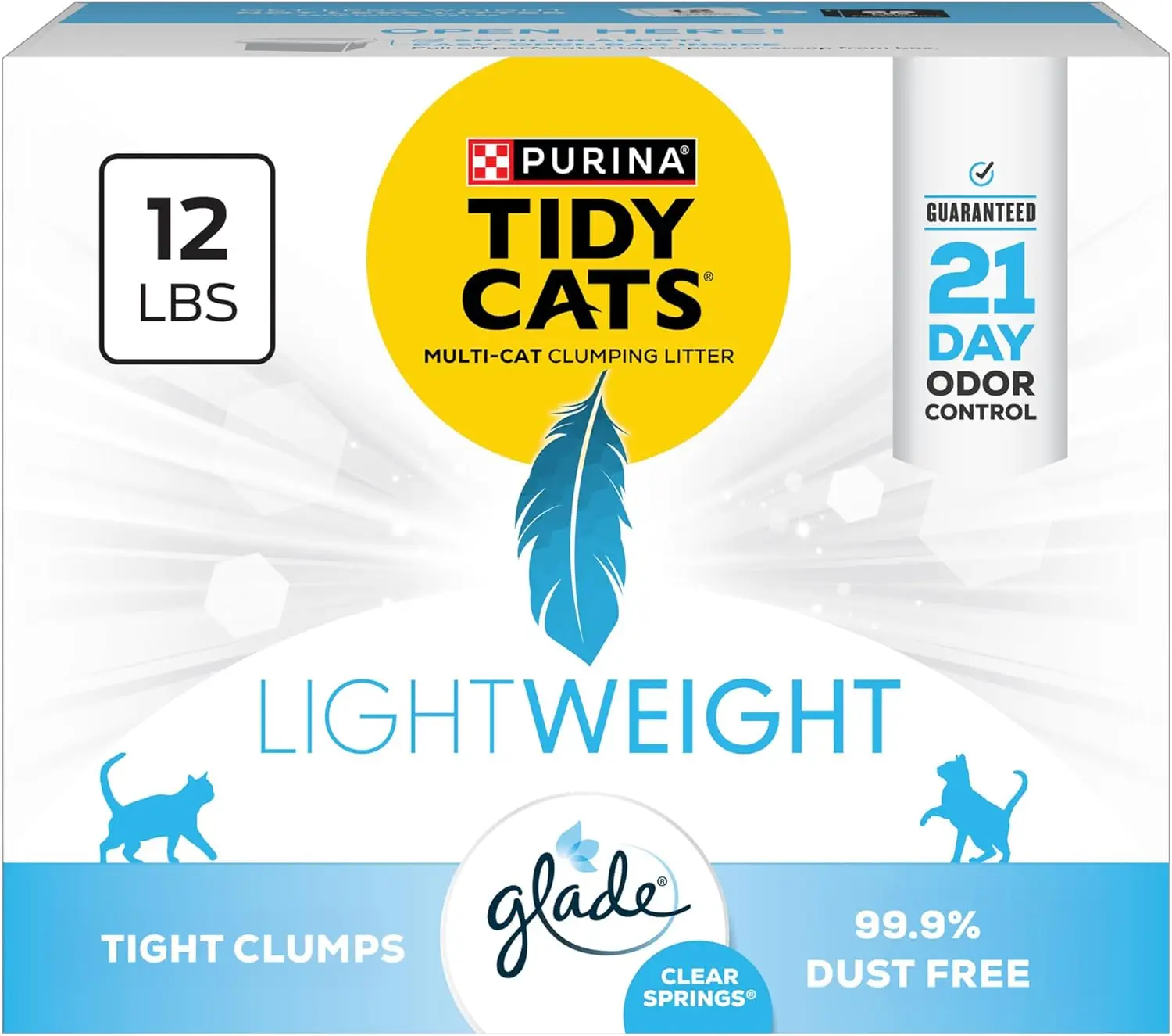 Lightweight Clumping Cat Litter, Low Dust & Scented, Multi-Cat Formula - 12 lb Box