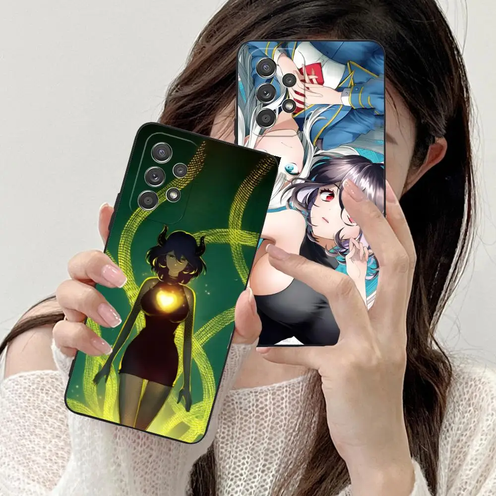 

Чехол для телефона Anime Kinsou no Vermeil для Samsung Galaxy A73 72 71 70 56 55 54 53 52 36 35 34 23 16 15 5G Черный чехол для смартфона