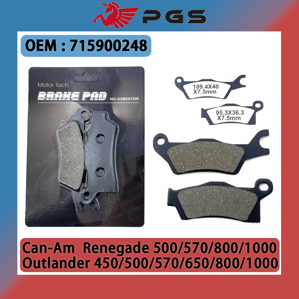 Rear Brake Pads Disc 715900248 For Can Am Outlander 450 500 570 650 800 1000 MAX 6x6 Can-Am Renegade 500 570 800 1000 715900248