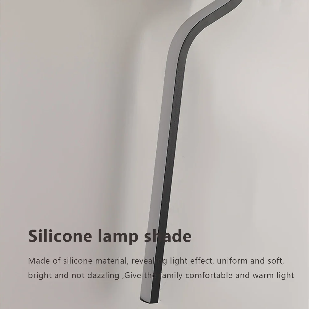 Lampada da parete a Led nordica striscia creativa luce minimalista camera da letto comodino applique a Led luci soggiorno TV divano sfondo parete L