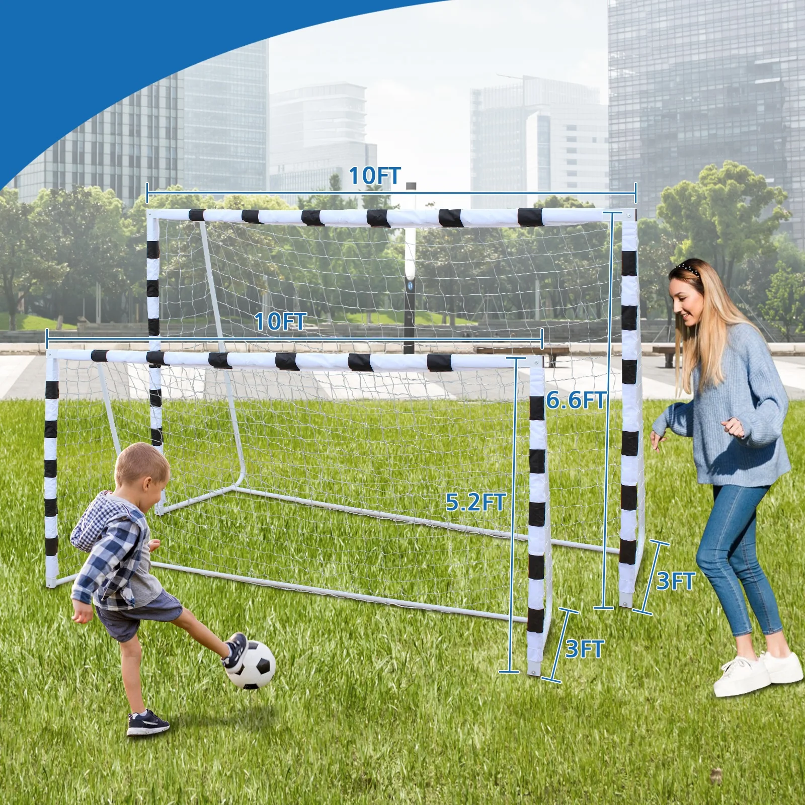 Portable and stable football door frame football goal courtyard park very suitable for youth football matches