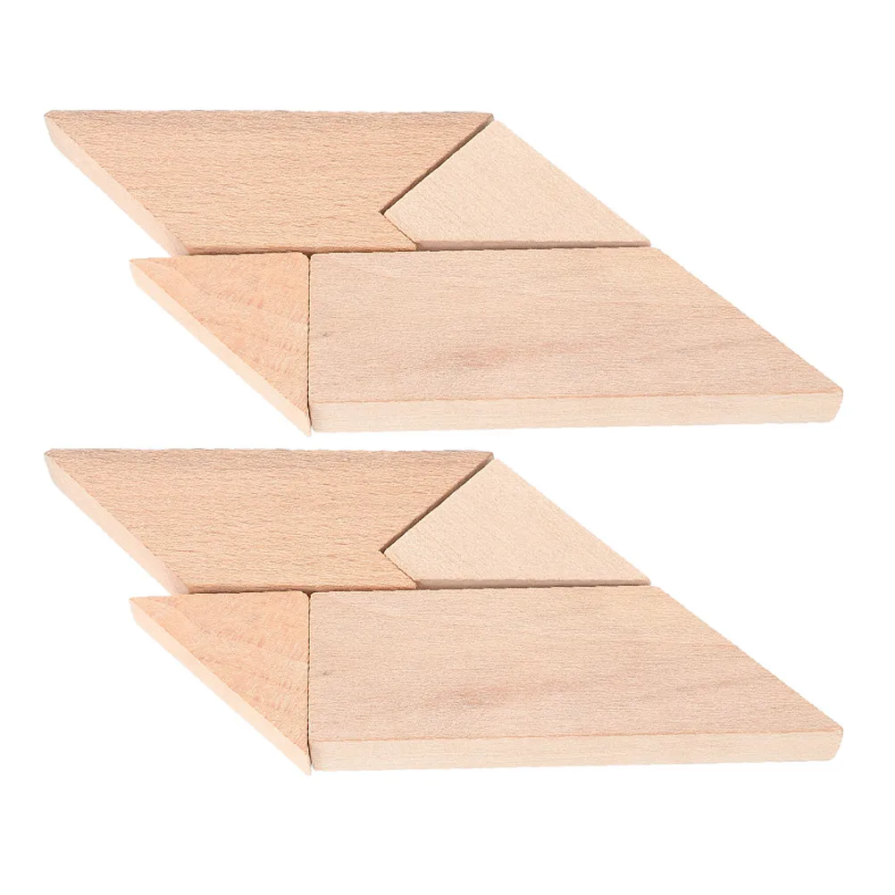 

Набор из 2 деревянных головоломок для детей: развивающие DIY-пазлы Т-образной формы для развития когнитивных навыков и математических способностей