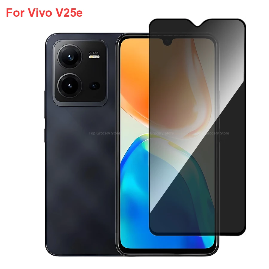 

For Vivo V25e Anti Spy Privacy Tempered Glass Screen Protector Compatible For VivoV25e Full Cover Screen Phone Film