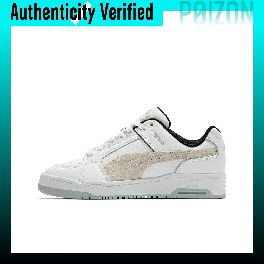 PUMA Slipstream Skateboard Shoes Unisex Low Top White/Gray 386528-02
