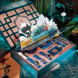 10pc Set Chinese Style Makeup Set Lipstick Mascara Eyeshadow Cosmetics Gift Set Kit Christmas New Year Gift Valentine's Day Gift