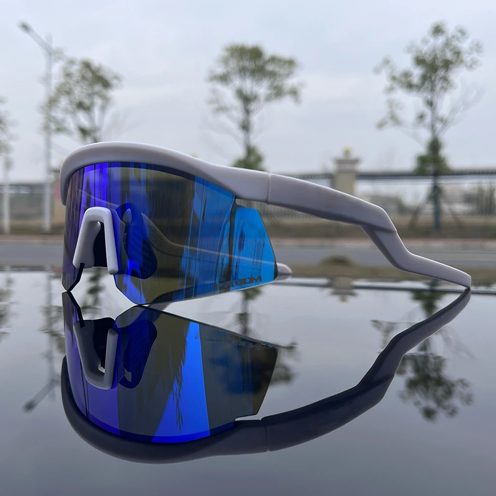 العلامة التجارية مصمم المتضخم الدراجات النظارات الشمسية للرجال مرآة الدراجة نظارات الرجال الذكور الدراجات نظارات Oculos UV400